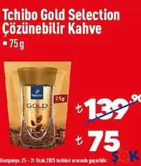 TCHİBO GOLD SELECTİON ÇÖZÜNEBİLİR KAHVE 75 GR